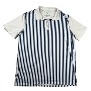 Anderson Ord Shirt Mens 3xl Golf Polo Vertical Stripes Performance Stretch